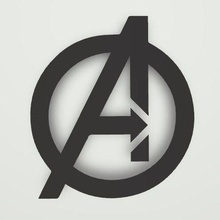 avengers logo wallart 3d print model - Mito3D