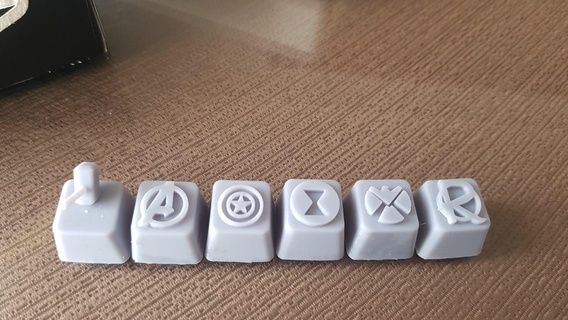 avengers mechanical keyboard Game keycap pc gaming 3d print model - Mito3D