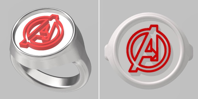 avengers ring rings collection marvel 3d print model - Mito3D