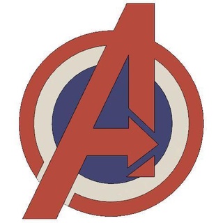 avengers symbol - captain america style marvel logo mcu shield signs logos 3d print model - Mito3D
