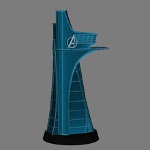 Rächer Turm 3d drucken bauen assamble Alter of Ultron Spider Sipderman Heimkehr Wunder filmisch Universum 3d print model - Mito3D