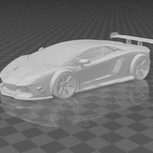 aventador voitures Lamborghini aventurier 3d print model - Mito3D