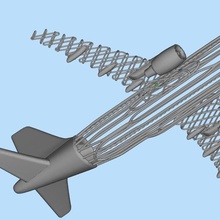 avion verschiedene Flugzeug Luft Eindruck Kunst 3d print model - Mito3D