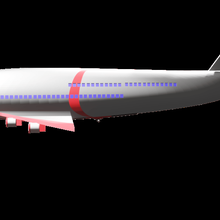 avion boeing 747 avión boeing747 Pobre mí comercial juguete 3d print model - Mito3D