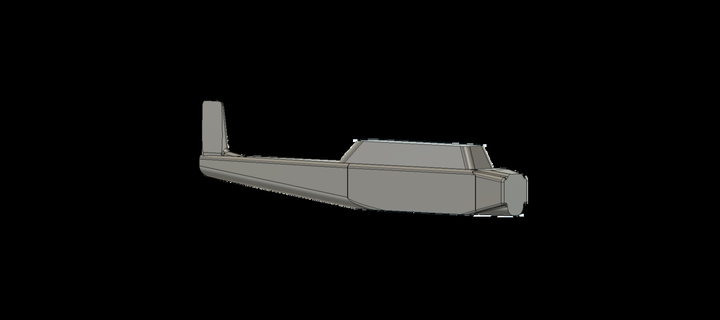 avion plane simple airplane cessna piper rc 3d printing 3d print model - Mito3D