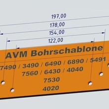 avm bohrschablone 3490 4020 4040 5490 5491 6430 6490 6890 7490 7530 7560 7590 bohren Bohren Vorlage fritz Fritzbox Router hand_tools 3d print model - Mito3D