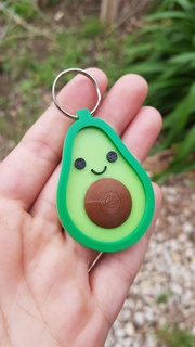 avocado key chain keychain vegetable 3d print model - Mito3D