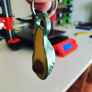 avocado key ring Various keychain 3d print model - Mito3D