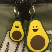 avocado keychain charm 3d print model - Mito3D