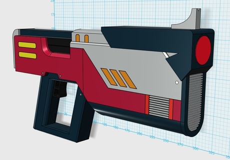 abacate laser rifle adereços acessórios cosplay traje 3d print model - Mito3D