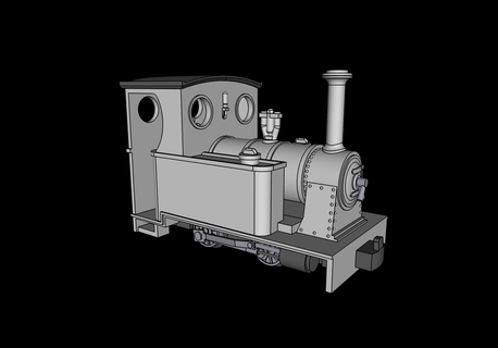 avonside estilo 009 loco corpo oo9 vapor locomotiva 3d print model - Mito3D