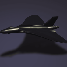 avro vulcan b2 Spiel Flugzeug bomber kalten Krieges hawker siddeley Modell-Flugzeug raf Fahrzeuge 3d print model - Mito3D