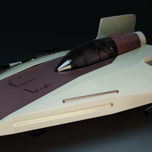 a-wing di star wars gioco imbarcazione ha ala 3d print model - Mito3D