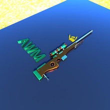 awm sniper rifle 300 magnum guns games video game 3d print model - Mito3D