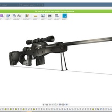 awp various weapon sniper gun scope awm 3d print model - Mito3D