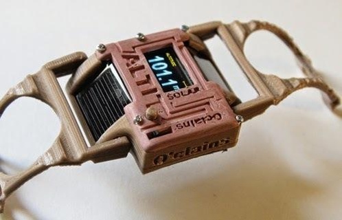 awslcan altimeter watch solar charging lipo arduino nano - case handle diy tools makers 3d print model - Mito3D