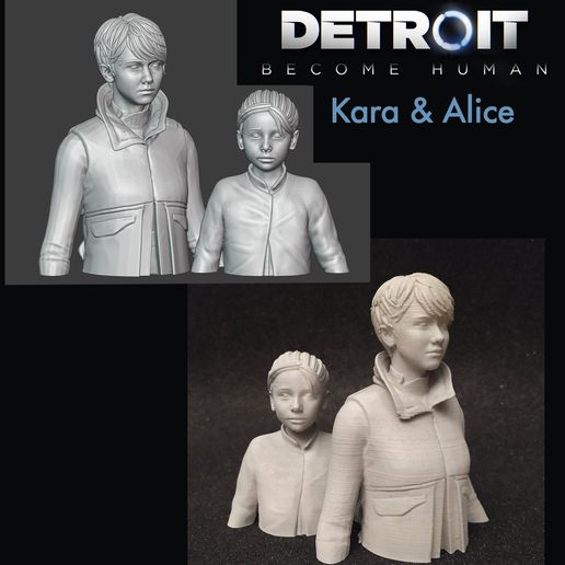 ax400 kara yk500 Alice Detroit Humain art detroitdevenirhumain david cage Android connor rk800 robots jeu vidéo playstation 3D print model - Mito3D
