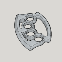 ax blade knuckle duster art 3d print model - Mito3D