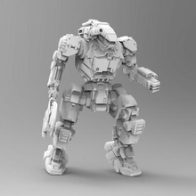 ax persona 6 mm americano mecha battletech mech 3d print model - Mito3D