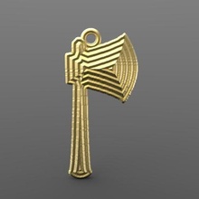 axe jewelry pendant fashion jewel 3d print model - Mito3D