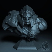 axe bust dota 2 game figurines minatures creatures monsters characters models busts games fantasy hero's 3d print model - Mito3D