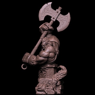 axe dota 2 dota2 statue sculpture art male 3d zbrush sculpt details miniature warrior print fantasy games monsters character sculptures 3d print model - Mito3D