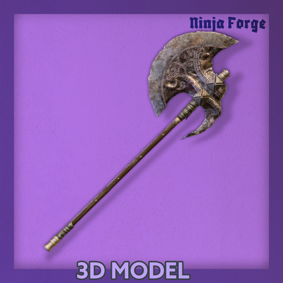 axe of godfrey game sorcerer magic staff wizard's wizard mage elden ring albinauric glintstone weapon game 3d print model - Mito3D