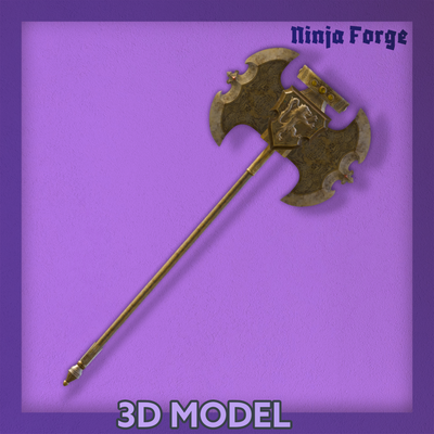 axe of godrick game sorcerer magic staff wizard's wizard mage elden ring albinauric glintstone weapon game 3d print model - Mito3D