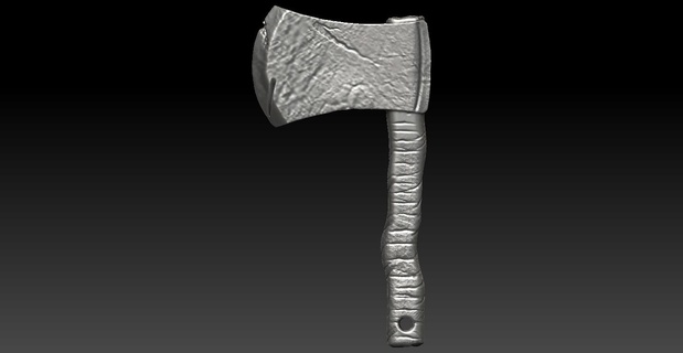 axe viking pending pendant said vikings modeling modeled texture killer clothing foundry warrior assassins creed fight war hatche 3d print model - Mito3D