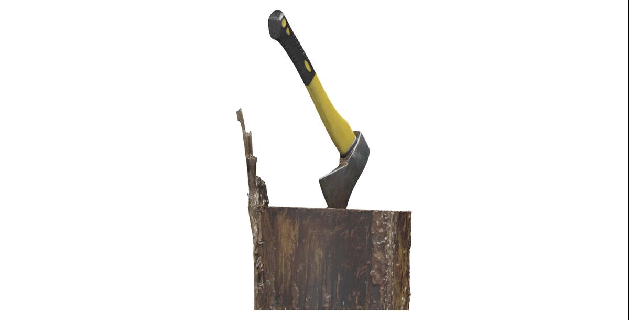 ascia legna ax foresta realistico militare 3d modello acuto metallo arma 3d print model - Mito3D