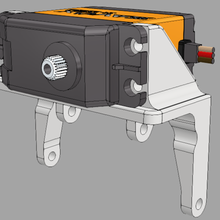 axial ar44 eixo de suporte do servo jogo axialracing scx10 r c veículos 3d print model - Mito3D