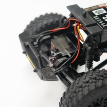 axial racing rc scx24 - wrangler jeep servo holder emax es08maii axialracing axial_scx24 lightweight rccrawler rc_crawler scale_model r/c_vehicles 3d print model - Mito3D