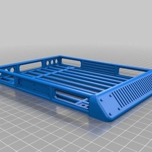 axial scx10 - roofrack simple accessory burnie222 cherokee crawler jeep rc3drissa roof rack rubicon scale mechanical_toys 3d print model - Mito3D