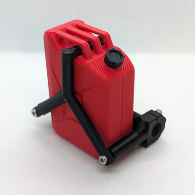 axial scx10 iii jeep cj-7 - scale clamp-on tube fuel canister 10th fuelcan cj7 traxxas trx4 3d print model - Mito3D