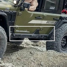 axial scx10 jeep jk - armor rock sliders burnie222 crawler rc3drissa scale scx10ii slider mechanical_toys 3d print model - Mito3D