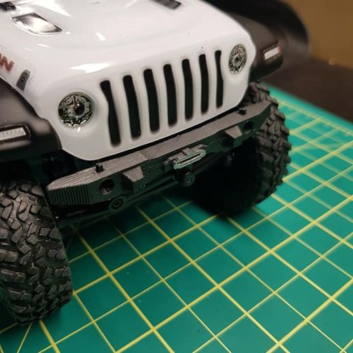 axial scx24 bumper slim climber jlu rubicon jeep rc 1 24 scale 3D print model - Mito3D