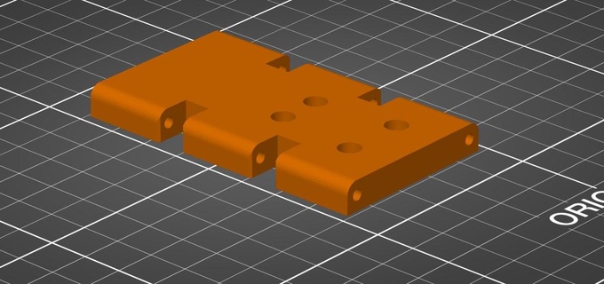 eksenel scx kızak plakası bulaşma binmek 3d print model - Mito3D