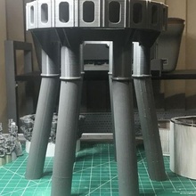 axm 1 100 spacex orbital lancement tampon olp starbase papier modèles 3d print model - Mito3D