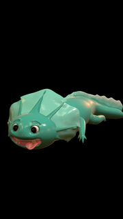 axolotl animal mignonne 3d print model - Mito3D
