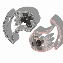 axolotl cookie cutter yin yang 3d print model - Mito3D