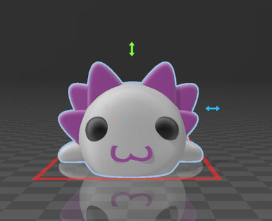 axolotl flexível 3d print model - Mito3D