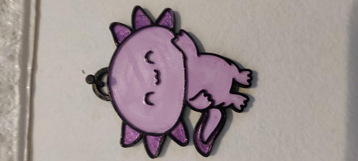 axolotl chaveiro axelote animais fofa 3d print model - Mito3D
