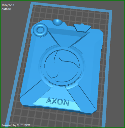 axon police chest camera model action figure 1 6 3d print model - Mito3D