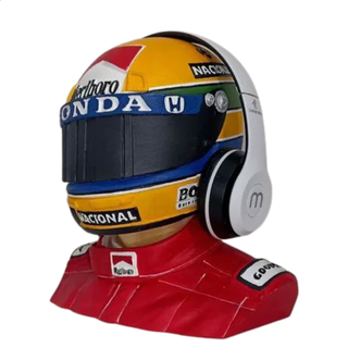 Ayrton Senna Helm suporte Headset Kunst 3d print model - Mito3D