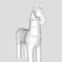 ayyanar horse tradition terracotta horses temple art symbol animal india tamilnadu 3d print model - Mito3D