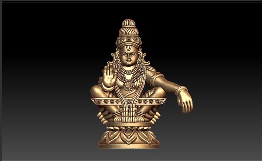 ayyappan pendiente Ayyappa lors ayyappa sabarimalai swamy manigan Shabarish 3d print model - Mito3D