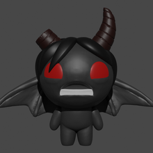 azazel binding isaac the of demon game evil devil dark wings re eyes videogame art toy blood hearth character 3d print model - Mito3D