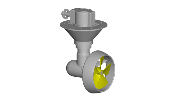 azimute propulsor jogos cabeça rotor turbina hélice jato ventilador avião aeronave barco navio rc embaixo agua lâmina turbofan iate marinho 3d print model - Mito3D