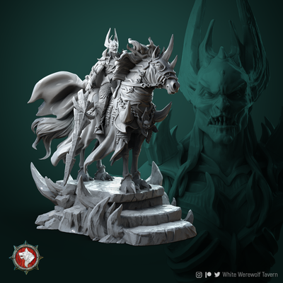 azmogius cavaliere pre supported gioco fantasia dnd tavolo giochi dndminiatures gnoll 3d print model - Mito3D