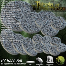 asteca bases jogos fantasia maia miniaturas oval rpg quadrado martelo guerra tampo mesa selva inca 3d print model - Mito3D